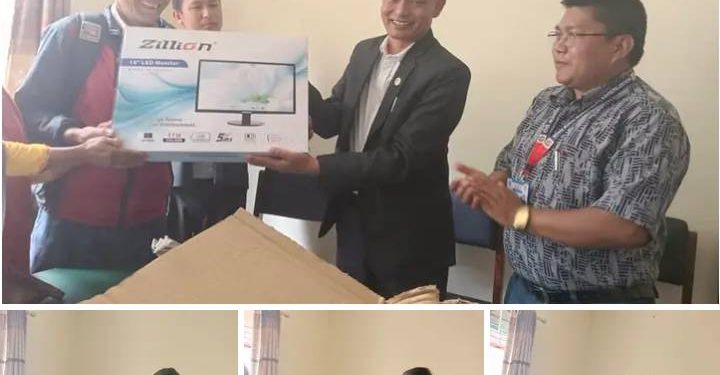 एक विद्यालय एक कम्युटर कार्यक्रम अन्तर्गत रोशीको विद्यालयहरूमा कम्युटर बितरण