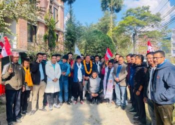 धुलिखेल  ८ का दर्जन भन्दा बढी युवाहरू एमाले परित्याग गरि नेपाली काँग्रेस प्रवेश