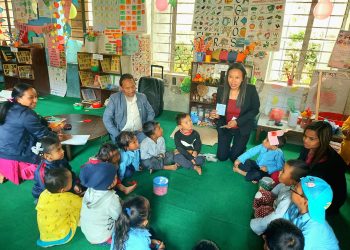 रोशी गाउँपालिकाको उपाध्यक्ष मिम बहादुर वाइबा ज्वालाद्वारा बालबिकाश केन्द्र अनुगमन