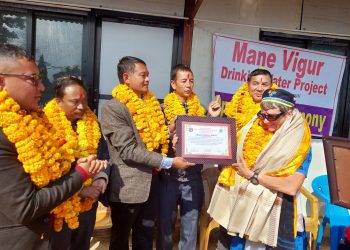 रोशी ११ भिमखोरीमा माने बिगुर खानेपानी योजना सम्पन्न