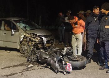 कार र बाइक एकआपसमा ठोक्किँदा काभ्रेका सन्दीपको मृत्यु