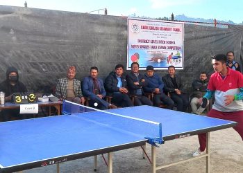 जिल्ला स्तरीय अन्तर विद्यालय पुरुष टेबल टेनिस प्रतियोगिता सम्पन्न