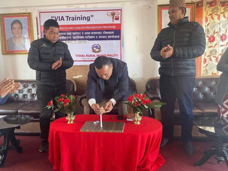 तेमालमा महिला स्वास्थ्य सम्बन्धि ३ दिने अभिमुखीकरण कार्यक्रमको उद्घाटन