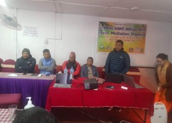 रोशीको मेलमिलापकर्ताहरुलाई मेलमिलाप सम्बन्धि आधारभूततालिम प्रदान