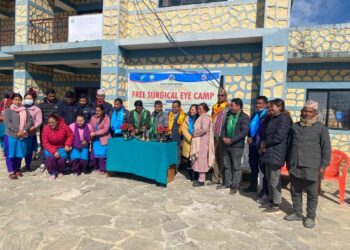 तेमालमा आँखा शिविरको पहिलो दिन आज २७५जनाको आँखा चेकजाँच