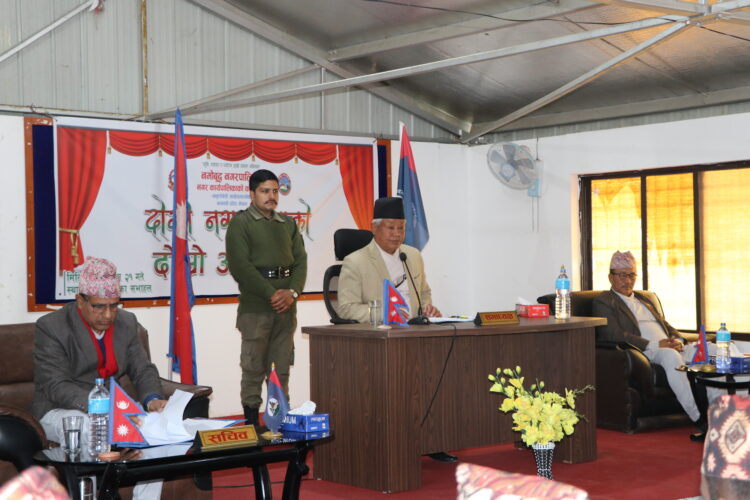 नमोबुद्धको दोस्रो नगर सभाको दोस्रो अधिवेशन सम्पन्न