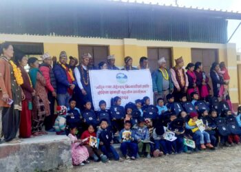 बेथानचोकको प्राथमिक तहका विद्यालयलाई शैक्षिक सामग्री सहयोग