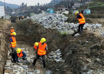 सूर्यविनायक–धुलिखेल सडकखण्ड विस्तार सुरु