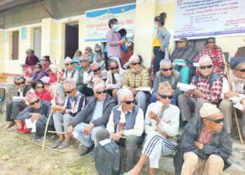 भुम्लुमा १२६५ जनाको आँखा परीक्षण एवं ९५ जनाको सफल शल्यक्रिया