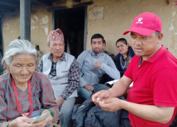 नमोबुद्ध नगरपालिका वडा न. ९ मा घरघरमै सामाजिक सुरक्षा भत्ता वितरण