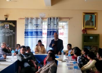 नमोबुद्धलाई बालमैत्री स्थानीय शासन घोषणाको लागि विद्यालयकका प्र.अ.हरुसँग छलफल