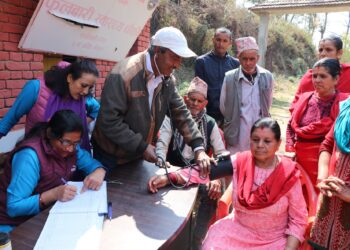 नमोबुद्धमा निःशुल्क स्वास्थ्य परिक्षण शुरु