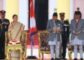 राष्ट्रपति रामचन्द्र पौडेलले लिए शपथ