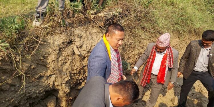 चौकीडाँडा खहरेपाँगु सडक निर्माण तथा स्तरोन्नती शिलान्यास