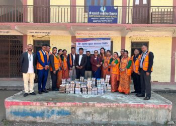 कुशादेवीमा निःशुल्क स्वास्थ्य शिविर, ३५० लाभान्वितसमुदायलाई ५ थान अक्सिजन सिलिण्डर, विद्यालयलाई ५ सय थान पुस्तक वितरण