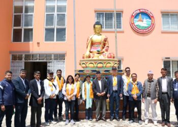 नयाँदिल्लीस्थित ब्रिटिस उच्च आयोगका अधिकारीहरु नमोबुद्धमा