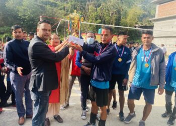 चौथो बेथानचोक कप भलिबलको उपाधि खानीखोला गाउँपालिकालाई