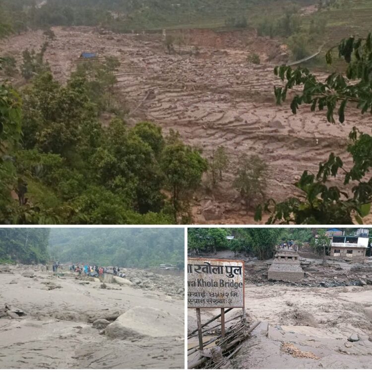 गएरातिको बाढी पहिरोबाट देसका बिभिन्न जिल्लाहरुमा जनधनको क्षति