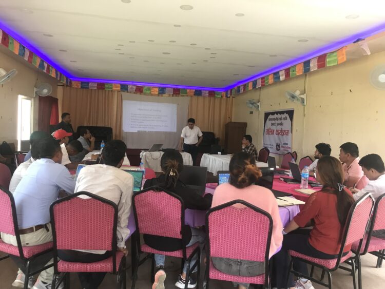 तेमालका स्वास्थ्यकर्मीहरुलाई DHIS2 सम्बन्धी ३ दिने तालिम