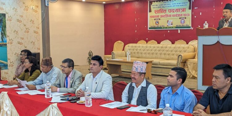 काभ्रेमा दिवसीय विश्व सांस्कृतिक शान्ति पदयात्रा गरिदै