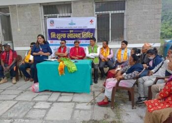 रोशीमा निःशुल्क स्वास्थ्य शिविरको पहिलो दिन आज १३५ जना नागरिक लाभान्वित