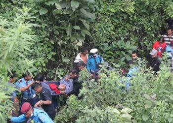 साँगामा बस दुर्घटना हुँदा ७ जना घाइते