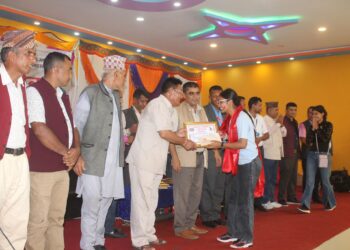 मण्डनदेउपुरमा एसईई सहित विभिन्न तहमा उत्कृष्टता हासिल गर्ने विद्यार्थी र विद्यालय सम्मानित