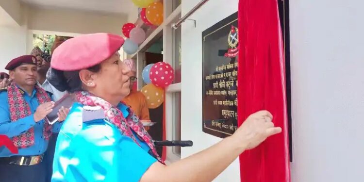 कटुञ्जे प्रहरी चौकी भवन उद्धाटन