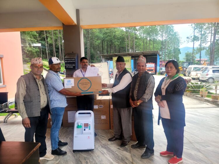 नमोबुद्धका सबै स्वास्थ्य संस्थामा अक्सिजन कन्सन्ट्रेटर