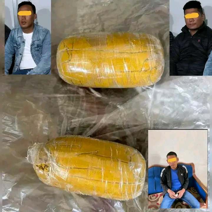 सुन जस्तो देखिने ९ सय ६० ग्राम धातु सहित काभ्रेको तीन जना पक्राउ