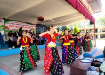 ५९ औँ राष्ट्रिय बाल दिवसको अवसरमा जनक मा वि मा बाल नृत्य प्रतियोगिता