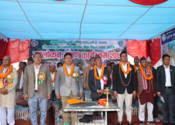 तिनधारे झरनाको प्रवद्र्धन तथा विकासका लागि अवलोकन भ्रमण कार्यक्रम सम्पन्न