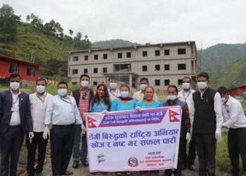 रोशी गाउँपालिका परिसरमा सरसफाई