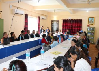 नमोबुद्धमा उच्च रक्तचाप नियन्त्रण अभियानबारे जनप्रतिनिधीसंग छलफल