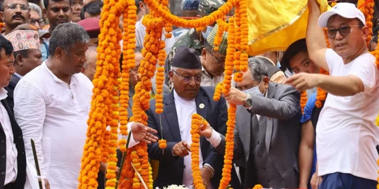 संविधानसभा अध्यक्ष सुवास नेम्वाङको राजकीय सम्मानका साथ अन्त्येष्टि