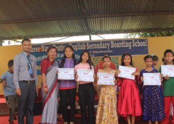 नव प्रतिभा अङ्ग्रेजी मा वि मा दशैँ विशेष मौलिक दोहोरी प्रतियोगिता