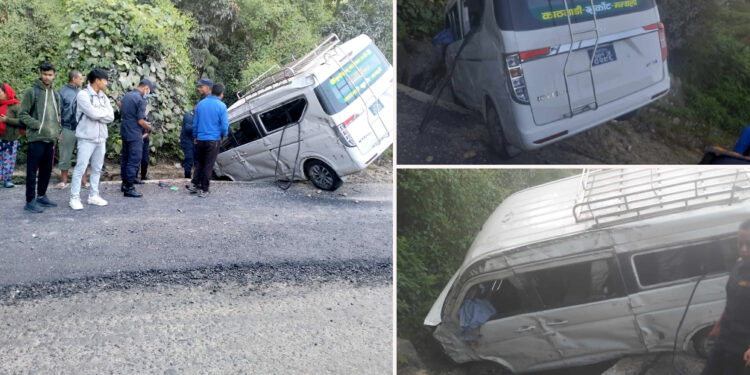 पनौती–५ सुन्दर बस्तीमा सवारी दुर्घटनाः एक को मृत्यु, ६ जना घाईते
