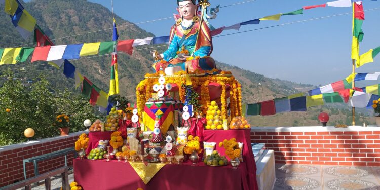 तेमाल ३ चेप्टेढुंगामा बज्र गुरु बिश्व शान्ति पुजाको शुभारम्भ