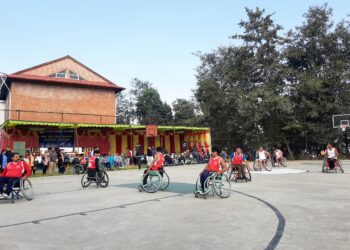 चौकोटमा प्रथम काभ्रे पुरुष व्हिलचेयर बास्केटवल प्रतियोगिता आयोजना