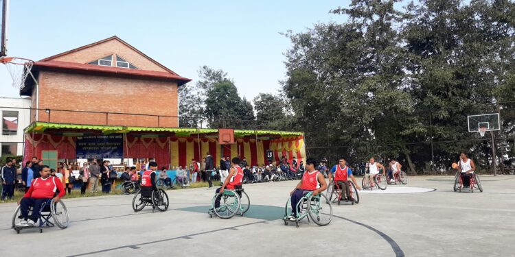 चौकोटमा प्रथम काभ्रे पुरुष व्हिलचेयर बास्केटवल प्रतियोगिता आयोजना