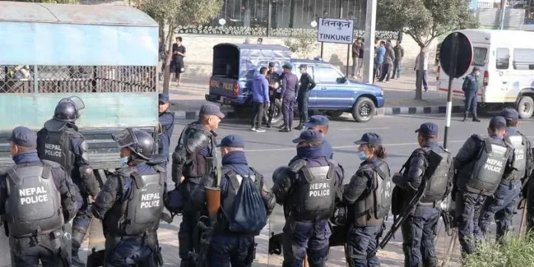 प्रदर्शनलाई व्यवस्थित बनाउन काठमाडौंमा उच्च सुरक्षा सतर्कता