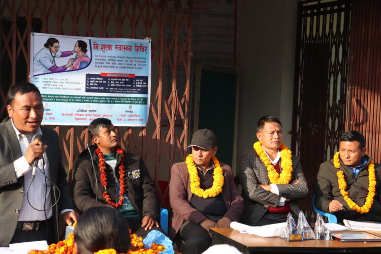रजबासमा दुईदिने निःशुल्क स्वास्थ्य शिविरबाट ५ सय ४६ जना लाभान्वित