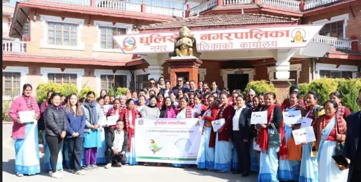 धुलिखेल नगरका ६९ जना स्वयंसेविका सम्मानीत