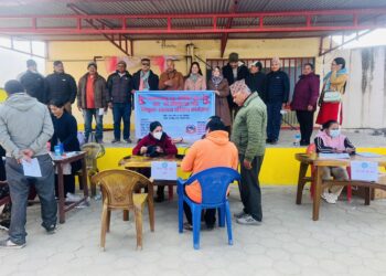 नमोबुद्ध र रोशी भेगका १०० भन्दा बढि मजदुरहरुको निःशुल्क स्वास्थ्य परिक्षण