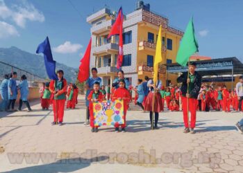 नव प्रतिभा अङ्ग्रेजी माध्यमिक विद्यालयमा खेलकुद सप्ताह सुरु