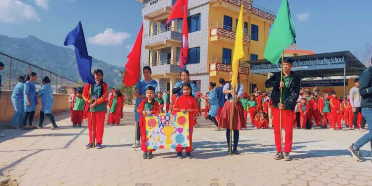 नव प्रतिभा अङ्ग्रेजी माध्यमिक विद्यालयमा खेलकुद सप्ताह सुरु