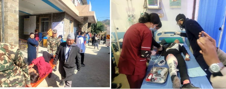 मेथिनकोट अस्पतालमा आपतकालीन अवस्थाको व्यवस्थापन गर्न पूर्वअभ्यास