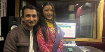 बाल गायिका प्राप्ति तामाङको स्वरमा एकैदिन दुईवटा गीत रेकर्ड