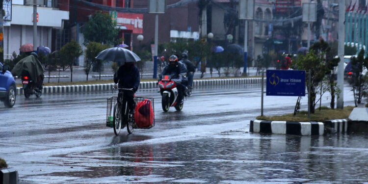 मुलुकका अधिकांश स्थानमा पानी पर्ने सम्भावना