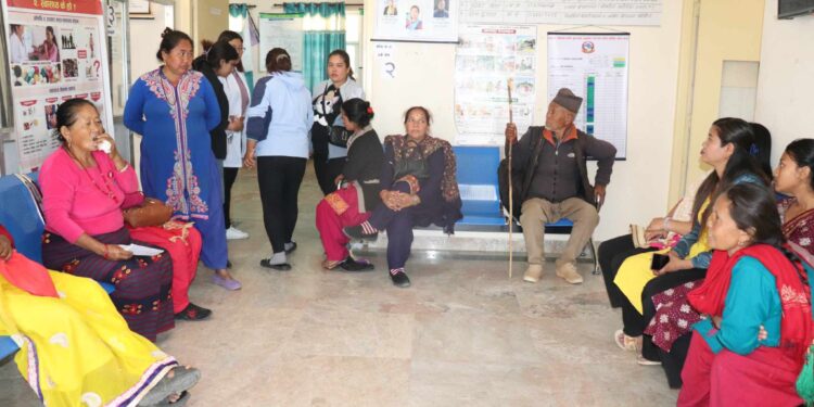 मंगलटारमा एक दिने निःशुल्क स्वास्थ्य शिविर सम्पन्नः १ सय ७५ जना लाभान्वित